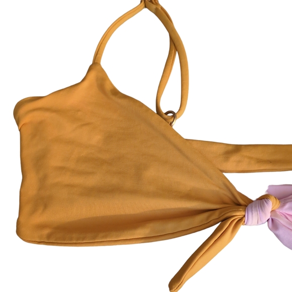Bikini size S color Pink/yellow mustard - Picture 4 of 5